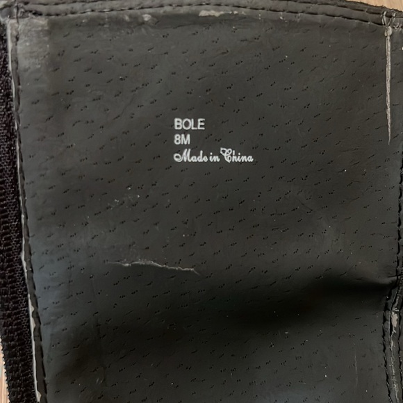 DONALD J PLINER “BOLE” BLACK SUEDED LEATHER WAXED TALL MOTO RIDING BOOTS SIZE 8M - Picture 3 of 11